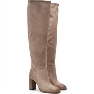 Free People Dakota Tall Luxe Boot Almond Suede EU 38